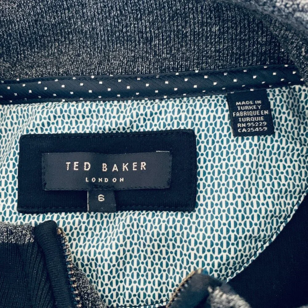 ZIP UP NAVY CARDIGAN Jacket MEN’s TED BAKER LONDON *Sz XL